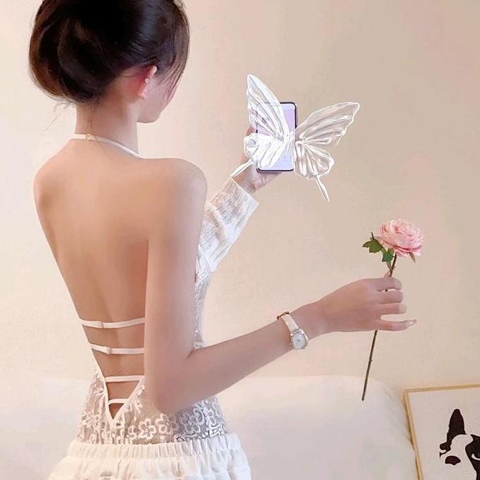 baru lingerie aurora tanpa pita bawahan terbuka daster malam