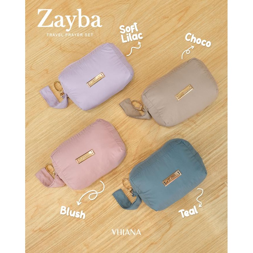 VHIANA Zayba Travel Set Mukena Travel Parasut Silk Premium Lembut Nyaman