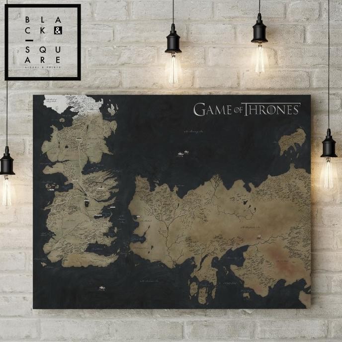

GAME OF THRONES SEASON 8 POSTER - MAP & ARTWORK HD - SIZE A2 STOK TERBATAS