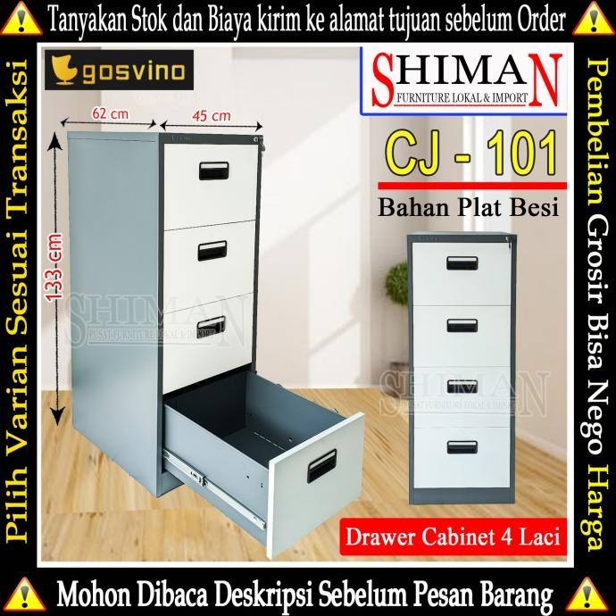 

BEBAS ONGKIR - Lemari Drawer 4 Laci CJ-101 GOSVINO