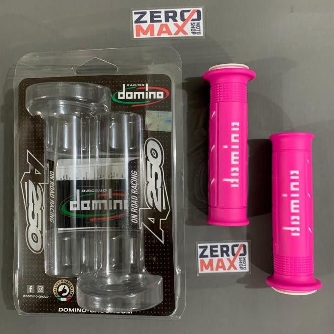 New Handfat Handgrip DOMINO SUPERSOFT PINK WHITE Ori Italy UNIVERSAL