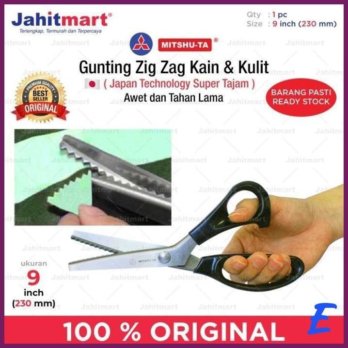

| JH | GUNTING ZIG ZAG KAIN & KULIT MERK MITSHU-TA