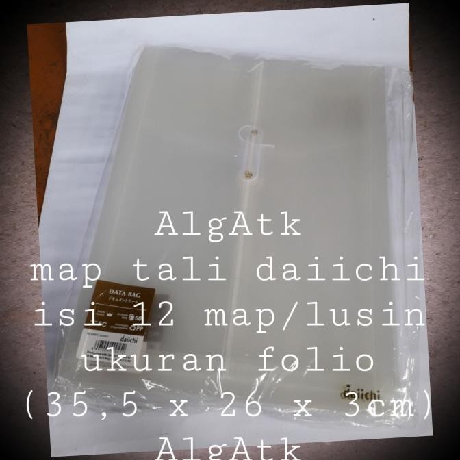 

DAIICHI. MAP TALI BENING UKURAN FOLIO. ISI 12 PCS. STOK TERBATAS