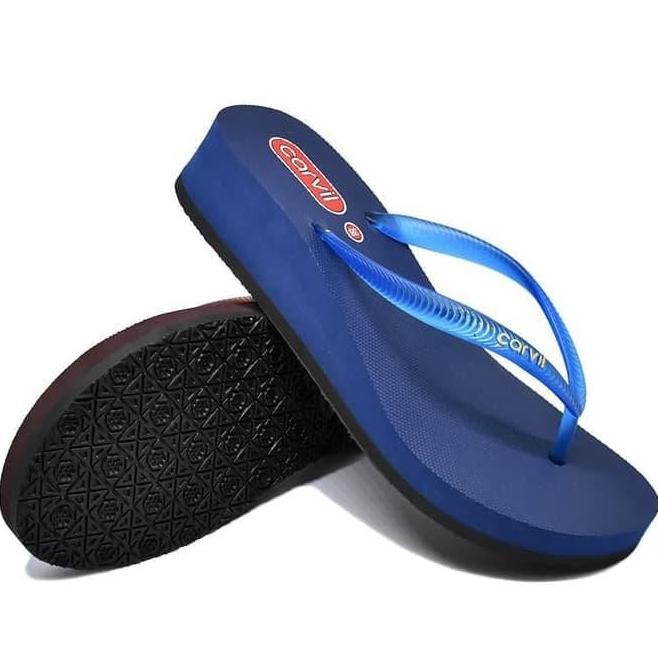 Jual, Carvil Sandal Wanita Casual Isabella L Wedges Jepit Original Termurah