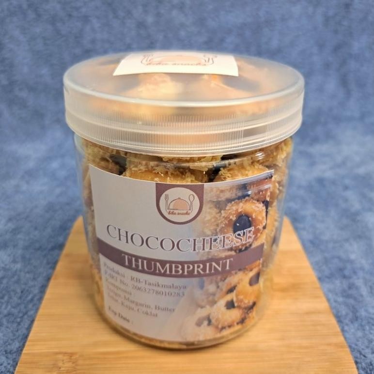 

SPECIAL Kue Choco Cheese Thumbprint by Bibasnacks (Gratis 1 pouch sagu / semprit ) ank-48