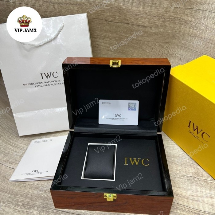BERKUALITAS BOX JAM TANGAN IWC ( FULL SET )