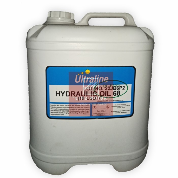 TERBARU Hydraulic Oil-Oli Hidrolik 68 Ultraline 18 Liter USQT SAE-10 Jumbo BISA GRAB