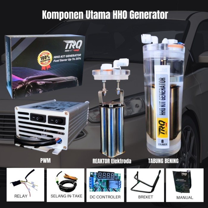 TERBARU Penghemat BBM dan Penambah Performa Mobil TRQ HHO Generator Mobil