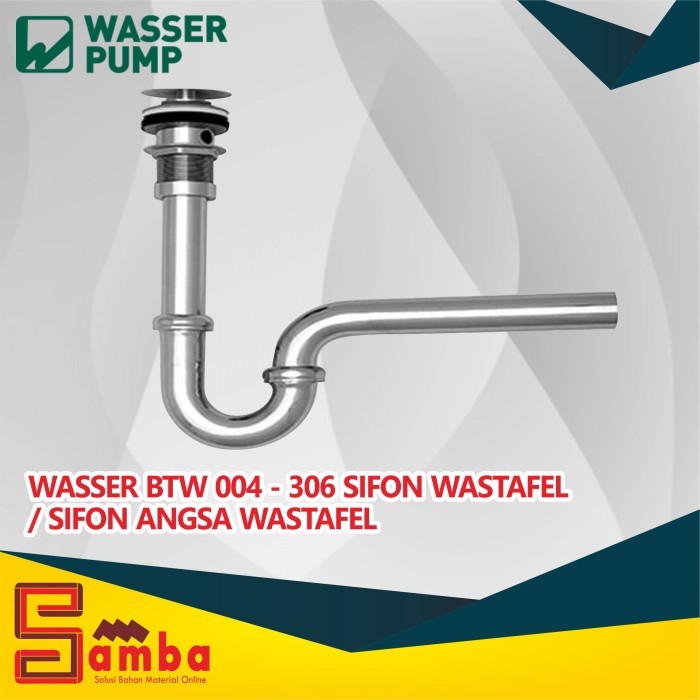 TERBARU WASSER BTW 004 - 306 SIFON WASTAFEL / SIFON PENCET WASTAFEL / SALURAN