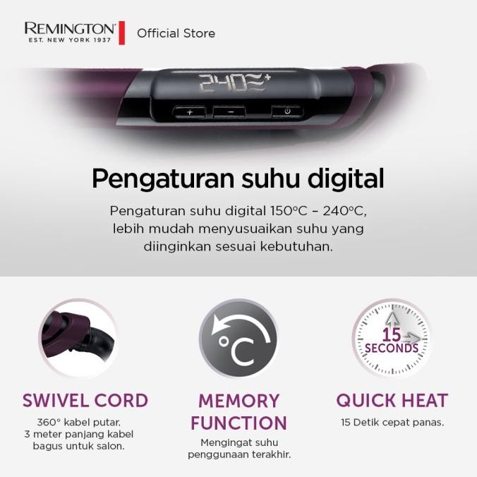 Remington Catokan Pelurus Rambut Silk Ceramic Ultra S9603 Original Dan Terpercaya