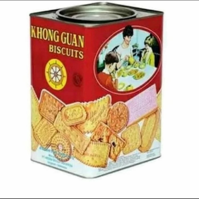

Khong Guan biscuit 1600gr kue segi kaleng camilan roti lebaran murah