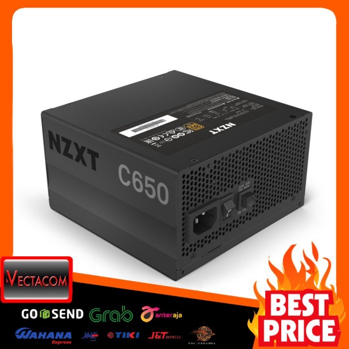 NZXT Power Supply C650 650W Fully Modular - 80Plus Gold NP-C650M