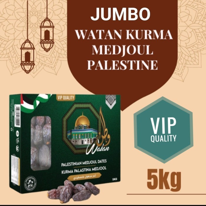 

KURMA MEDJOUL JUMBO @ 5 KG WATAN PALESTINA VIP QUALITY