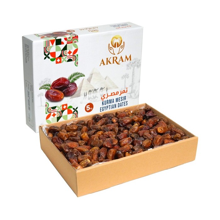 

Kurma Mesir Akram Egyptian Dates 5 kg
