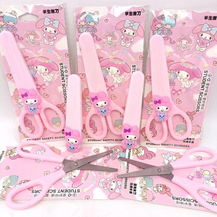 

Gunting Anak Sekolah Lucu Karakter Sanrio/ Kuromi/ Melody/ Cinamoroll/ Pompompurin/ Tutup Safety/