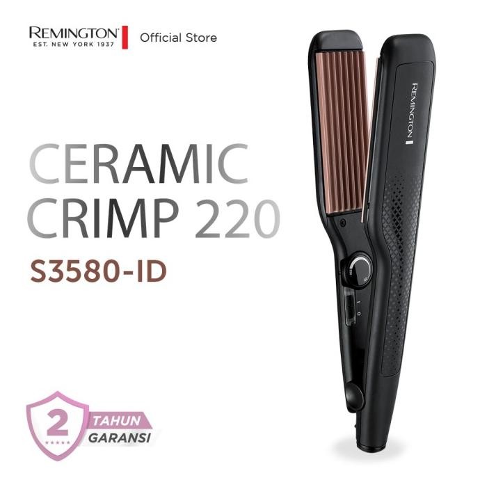 Remington Catokan Genteng Akar Rambut Ceramic Crimp 220 S3580 Original Dan Terpercaya