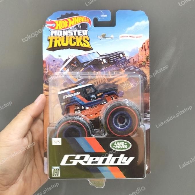 Hot Wheels Monster Trucks Land Rover Defender 90 GREDDY