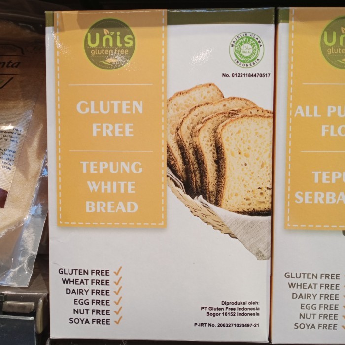 

HOT SALE! Unis Tepung White Bread Gluten Free 500gr