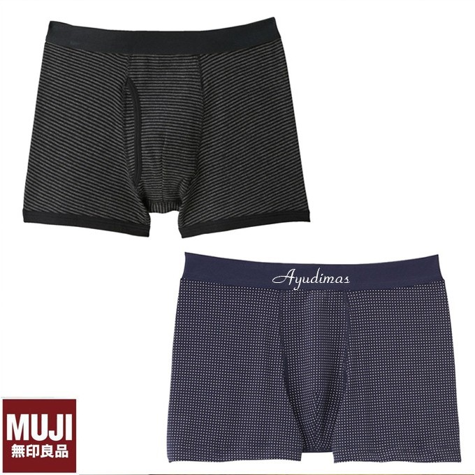 PROMO Muji Front Open Boxer Briefs - Celana Dalam Pria