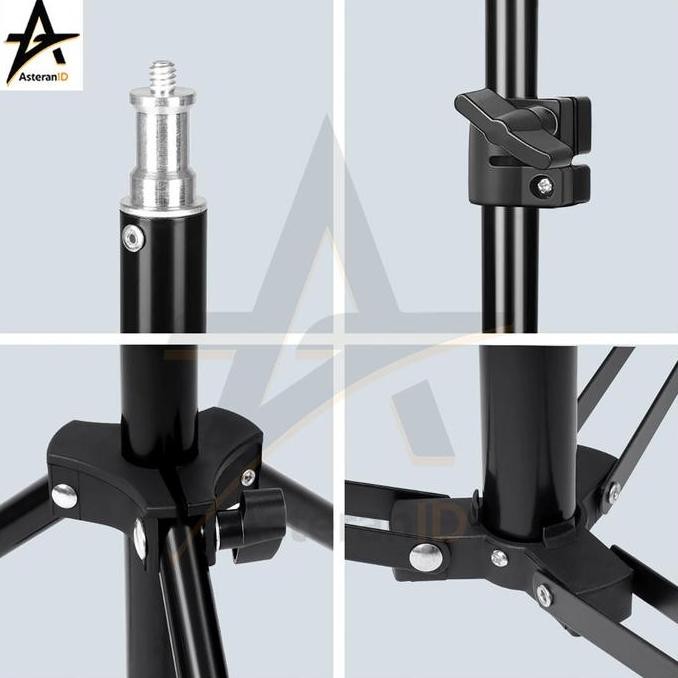 Tripod Light Stand Studio Foto Tinggi Max 3 Meter Tripod Stand Lampu LED Kamera Terlaris