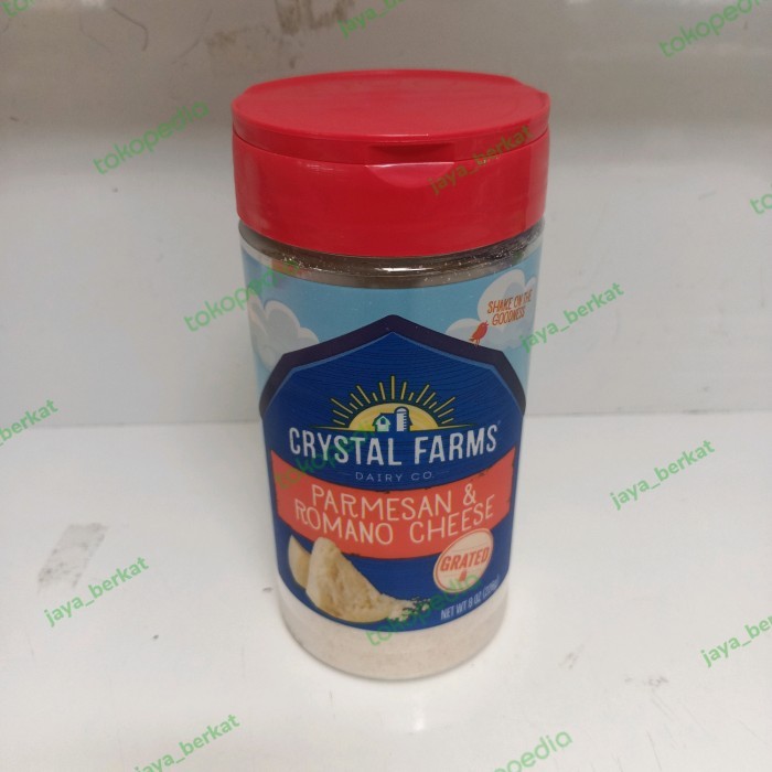 

crystal farms parmesan romano cheese shaker 226gr