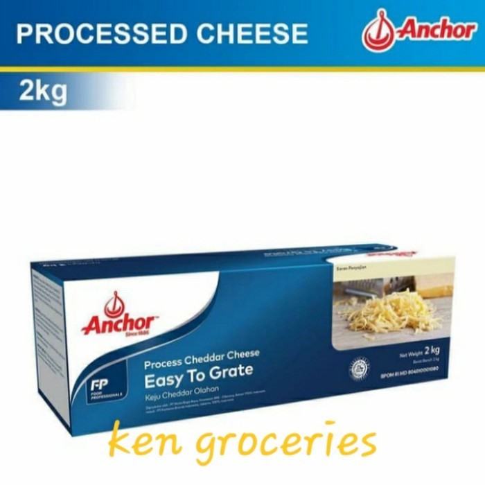 anchor cheddar cheese 2 kg keju parut cheddar anchor