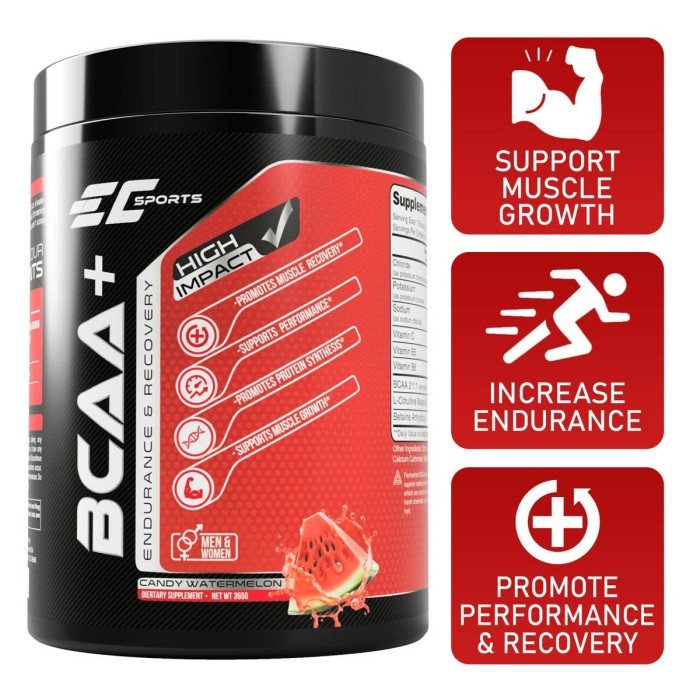 

EC Sports Vegan BCAA+ Powder 5000mg 365 G