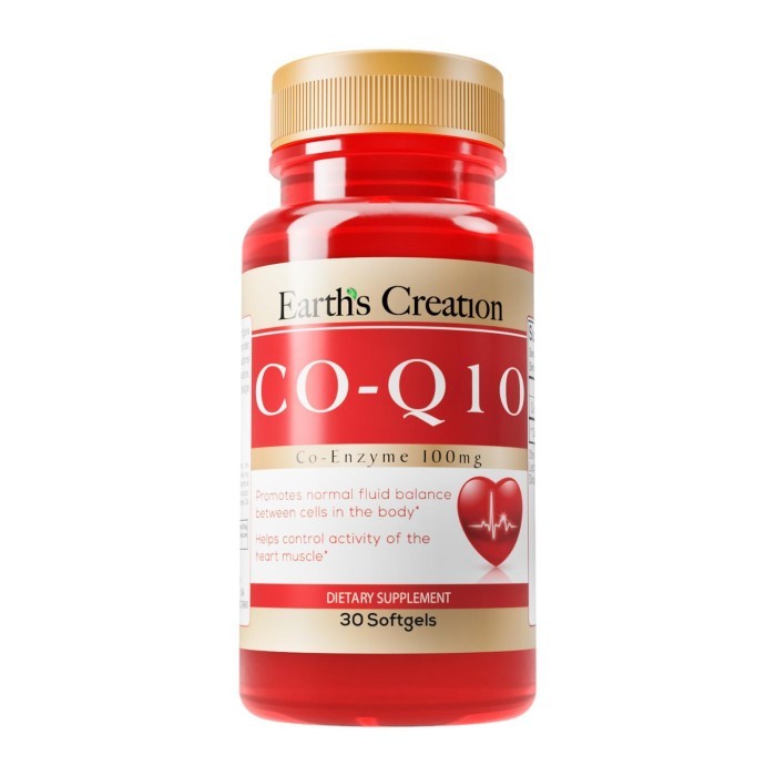 

Earth's Creation CoQ10 100mg Coenzyme Q10 - 30 Softgels