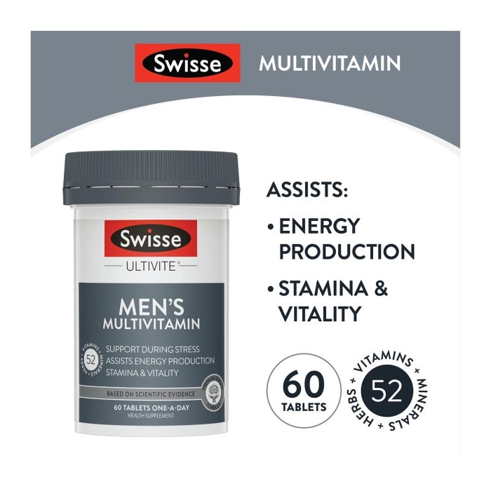 

Swisse Men's Ultivite Multivitamin Capsules 60 per pack