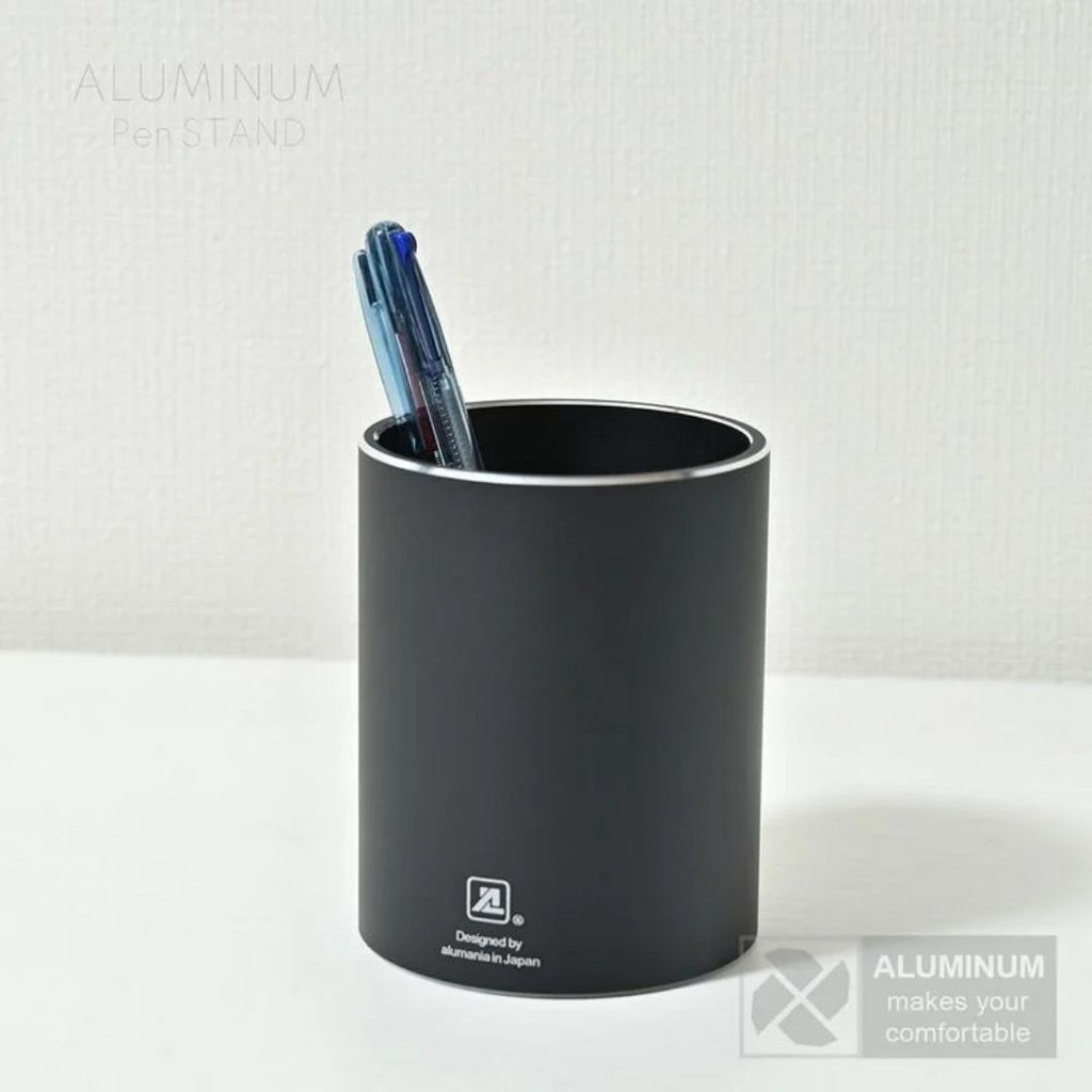 

ALUMANIA Pen Stand Round Tempat Pensil Hitam [Black]: Elegansi Sederhana Modern untuk Meja Kerja Anda (EPAP-0724169) DP