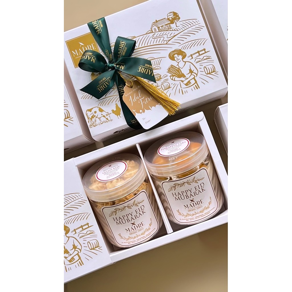 

HAMPER EID - MADRE Parcel Lebaran Idul Fitri 2 Cookies / Kue Kering