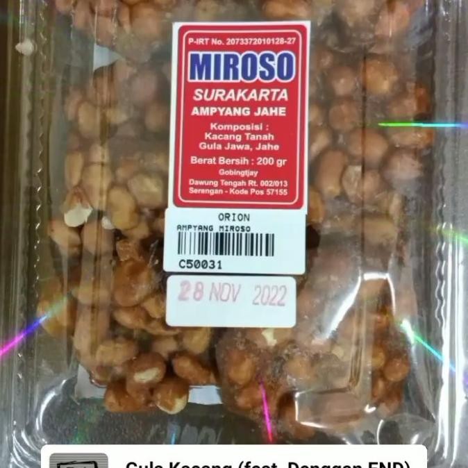 

GULA KACANG MIROSO 200 GRAM