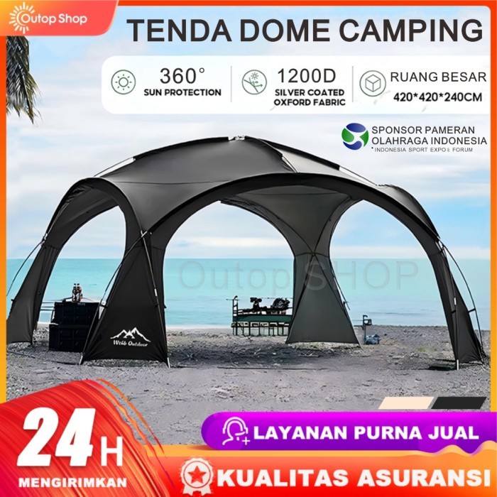 TERLARIS TENDA DOME CAMPING DOME TENDA OTOMATIS TENDA KANOPI BESAR OUTDOOR TENDA PIKNIK TENDA TAHAN