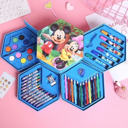 

Crayon SET 46 pcs warna Pensil untuk menggambar cat air alat lukis