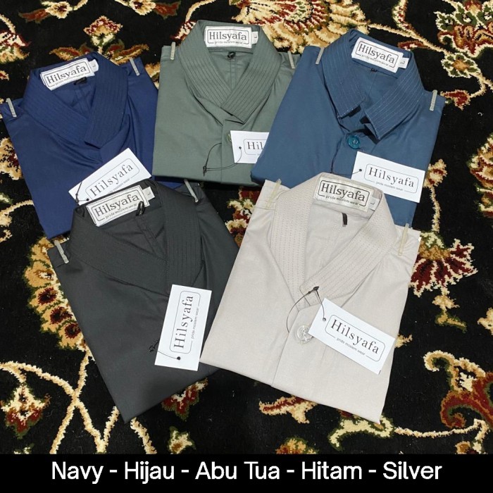 Baju koko anak SMP / Tanggung / Remaja Putih merk Hilsyafa Bukan Ammu