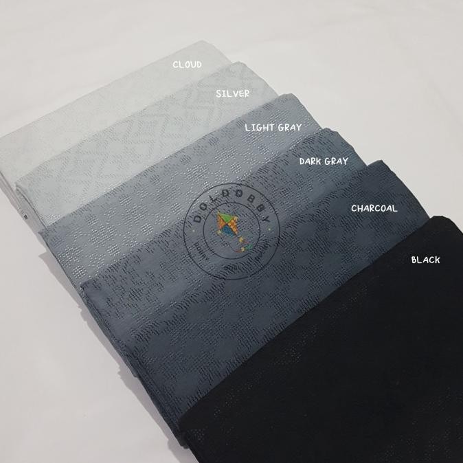 Dobby Dobi Dolby Viscose Katun Kain Batik Polos Kategori Warna Hitam