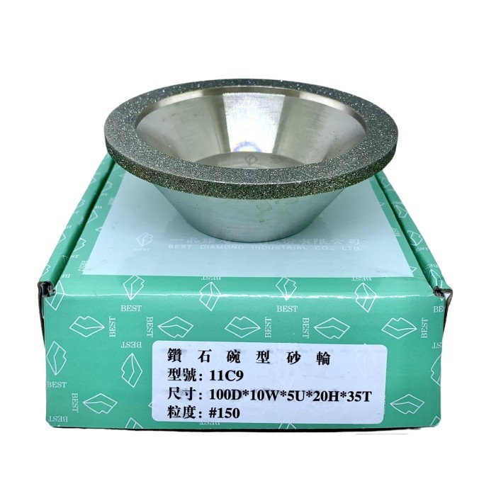 Batu Gerinda Diamond Cbn Mangkok Ukuran 100 Mm Baru