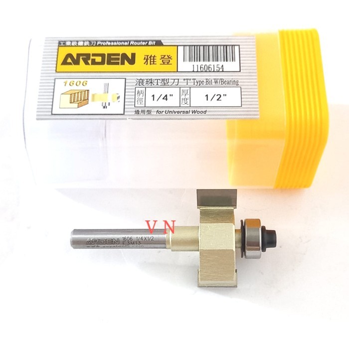 Mata Router/Profil T Sloting Bit 12 Mm ( 1/4 X 1/2 ) Arden