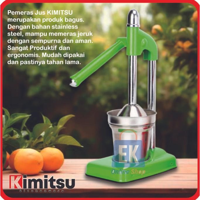Alat Peras Jeruk Stainless KIMITSU KJM-102 | Alat Peras Jeruk Manual | Alat Peras Jeruk Besar | Alat