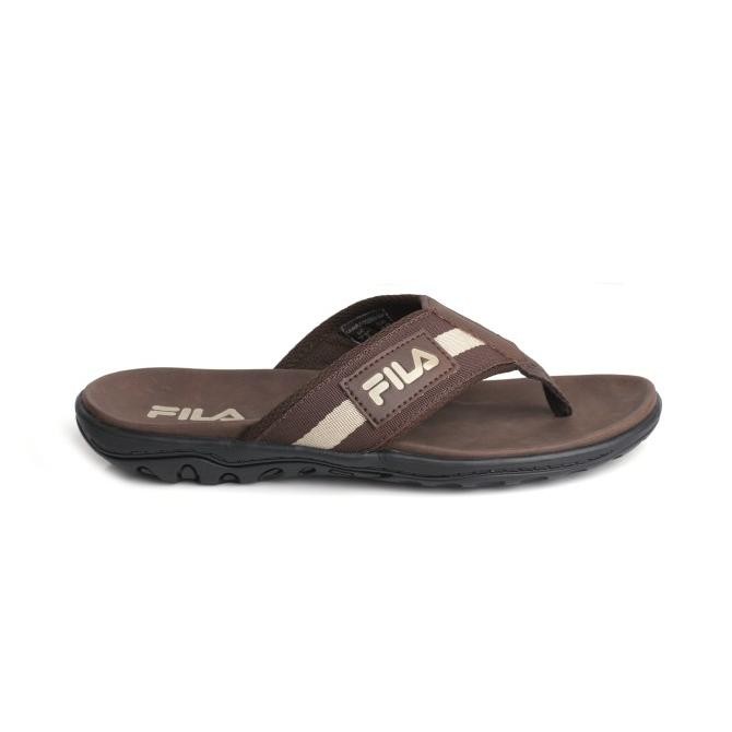 FILA Sandal Pria Thunder - Dark Brown/Black