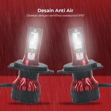 GT Lampu Depan Mobil LED ZES Headlight 12000LM 55W H4 2PCS / Lampu Utama Mobil H11 2 Buah / Lampu mo