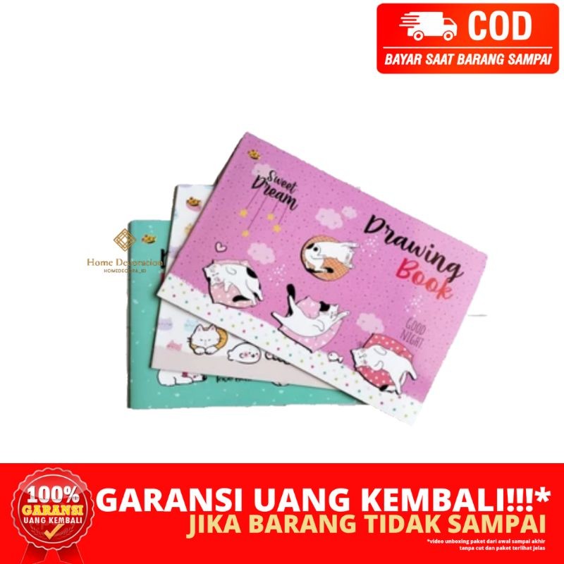 

(HOMEDECORA_ID) BERGARANSI 1PCS DRAWING BOOK BUKU GAMBAR TANGGUNG ECER KIKY DODO OKEY ANAK PAUD TK KB PLAYGROUP SD JAMBI