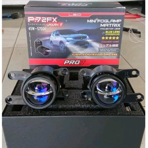 FOGLAMP BILED PRO7 P72FX MARK 2 BLUE LENS 45 WATT LAMPU KABUT