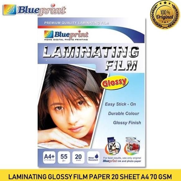 

Blueprint Laminating Glossy Film Paper 20 Sheet A4 70 gsm