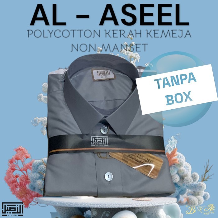 [Tanpa Box] Jubah Al Aseel Premium Dewasa Non Manset Kerah Warna Import Arab Saudi {TerlarisBest
