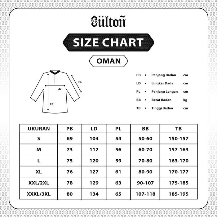 Baju Koko Oman Sulton Lengan Panjang Tanpa Kerah Baju Koko Pria DewasaSantriPria {TerlarisBest