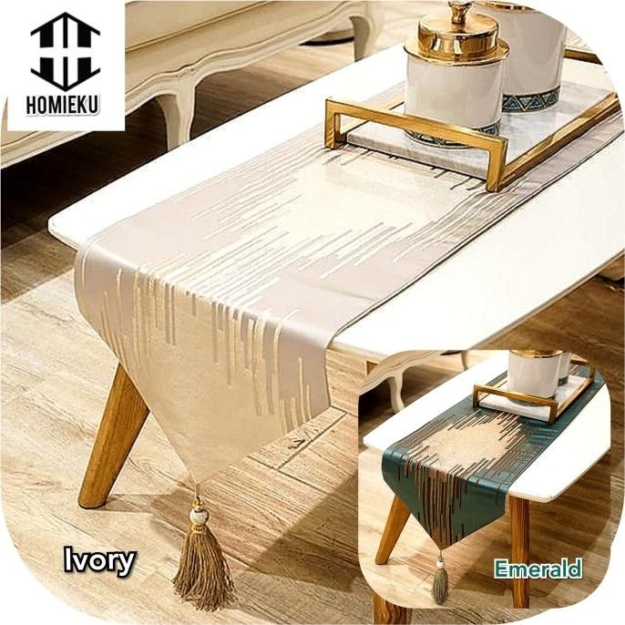 Table Runner Aesthetic Taplak meja tamu Panjang Mewah
