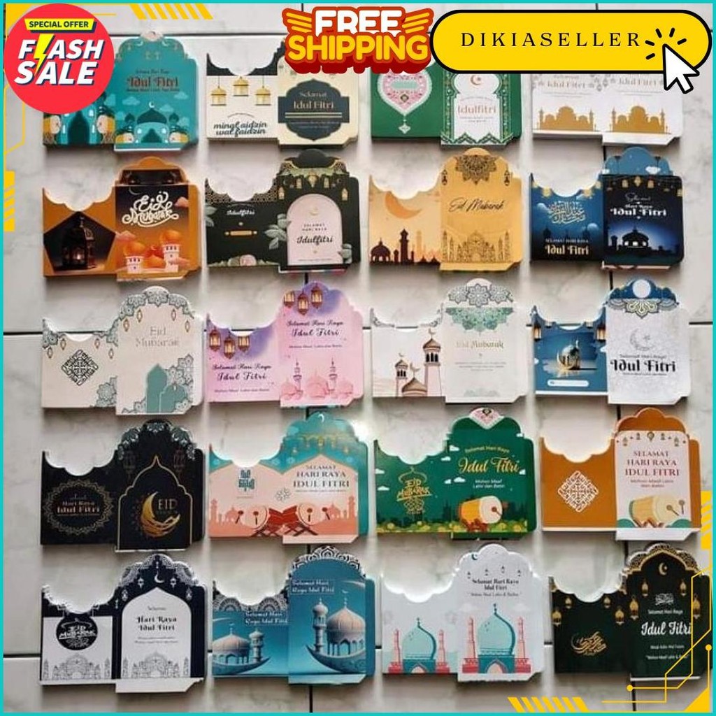 

( 100 Lembar) Belum Di Lem, Amplop Lebaran Medium Motif Muslim, Free Plastik Siap Kirim