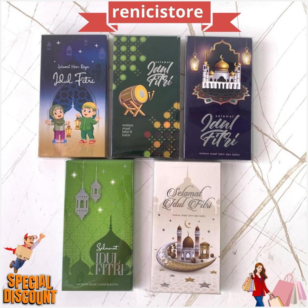 

Amplop Panjang Lebaran Ready Stok /Ampau / Angpao Lebaran Panjang Mika Hari Raya Idul Fitri Eid Mubarak 2025 Pjg Besar Jumbo Mika Cod