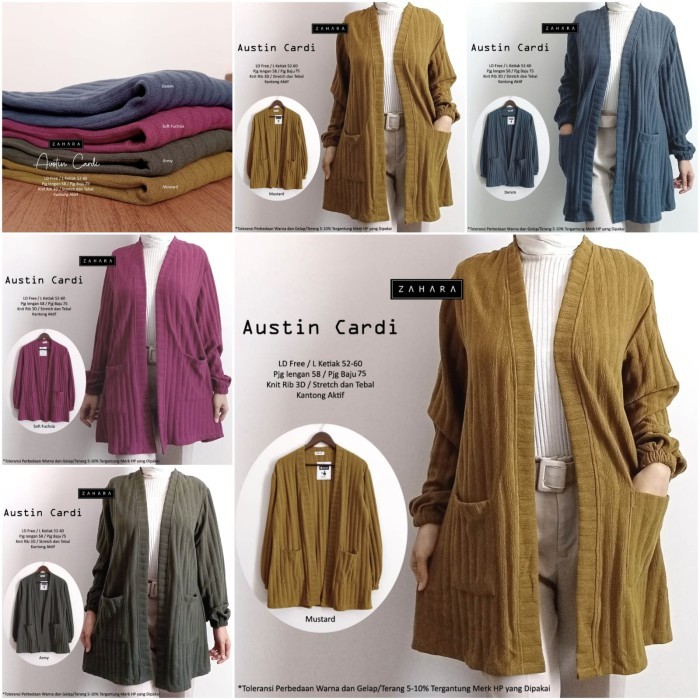 JAKET CARDIGAN CARDI OUTWEAR WANITA RODIAH CARDY MAT RAJUT TEBAL JUMBO